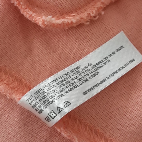 Anthropologie Cozy Peach Hooded Sweater XS - Picture 7 of 8